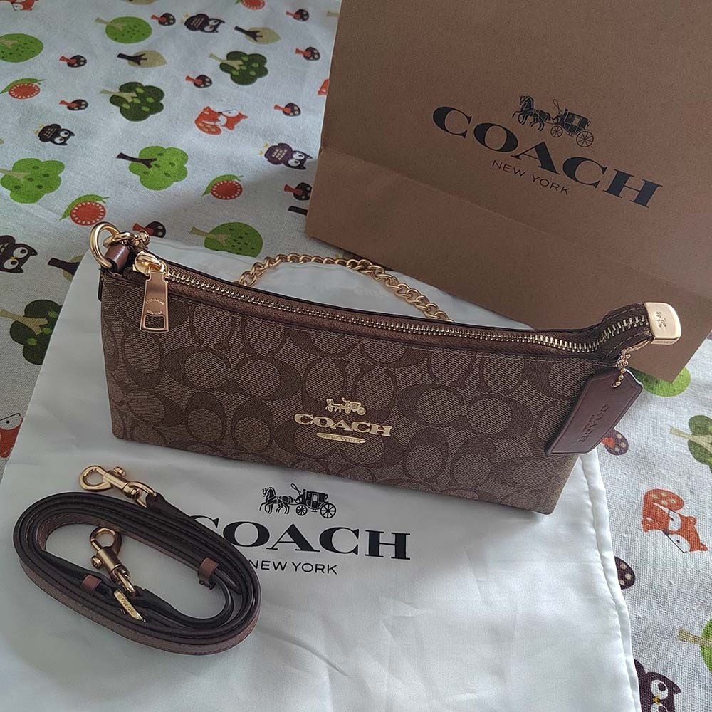 Coach Charlotte Shoulder Bag In Signature Canvas